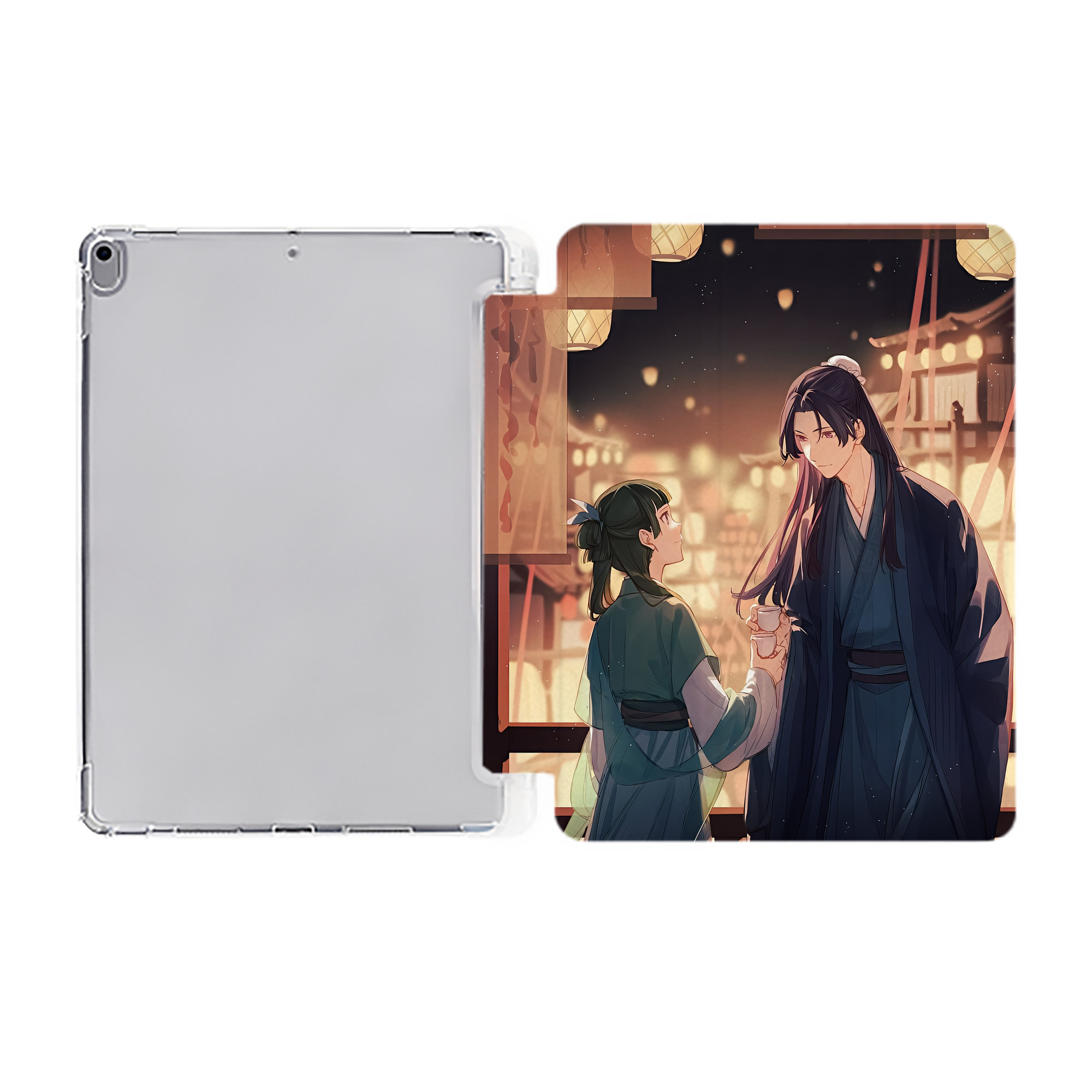 （画像用） 薬屋のひとりごと The Apothecary Diaries IPad ケース ペン収納付き 三つ折りスタンド PUレザー×シリコン 対応機種9.5/10.5/10.9インチ